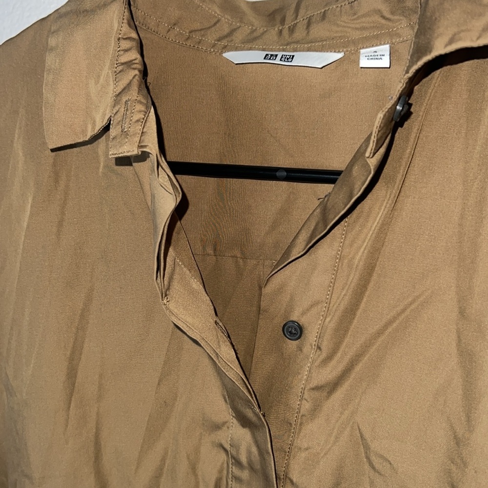 Uniqlo Brown Casual Button Down Dress - Picture 3 of 3